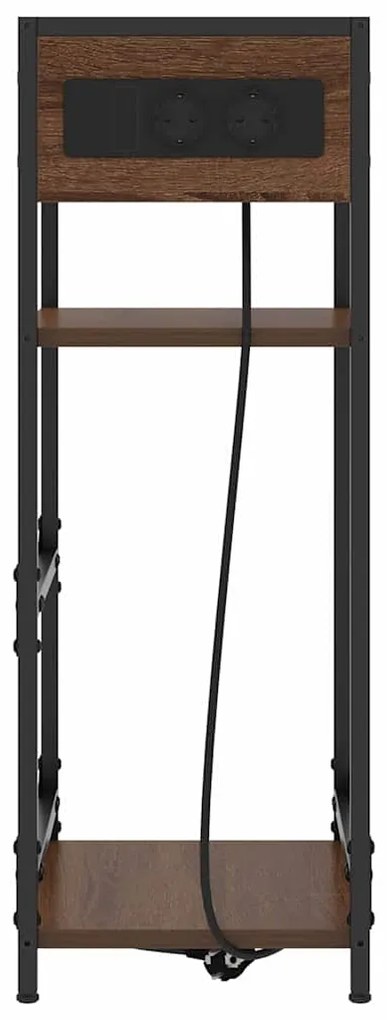 Armário de Cabeceira Carvalho castanho 40 x 27 x 76 cm