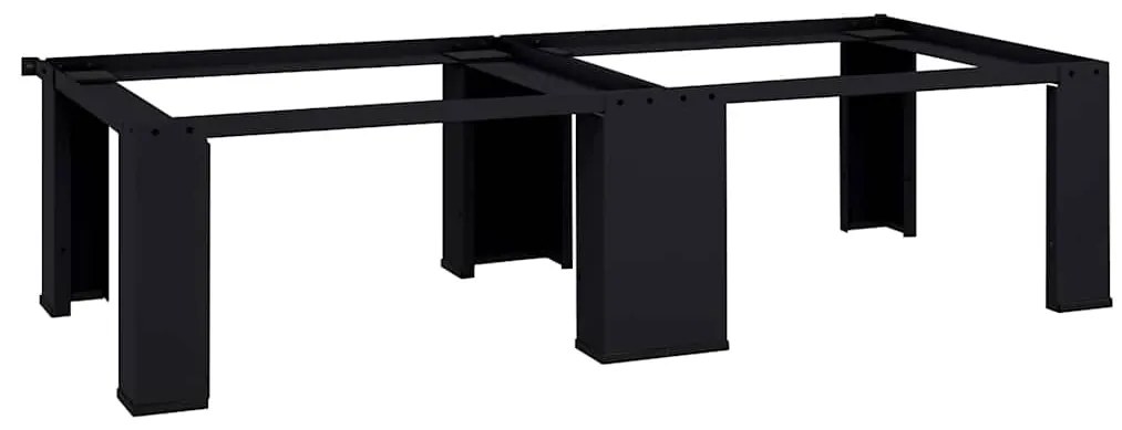 vidaXL Pedestal para Máquina de Lavar 2 pcs Preto 127 x 54,5 x 32,5 cm