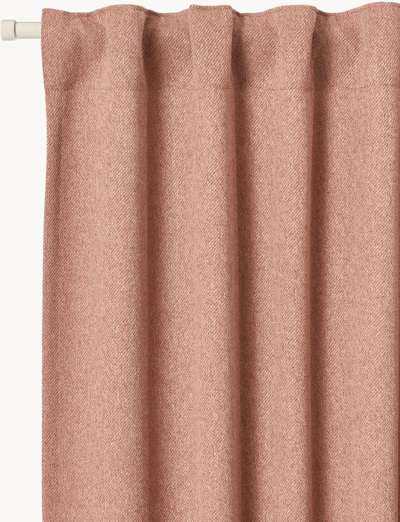 Cortinas opacas multi-banda Joan, conjunto de 2, L 140 cm