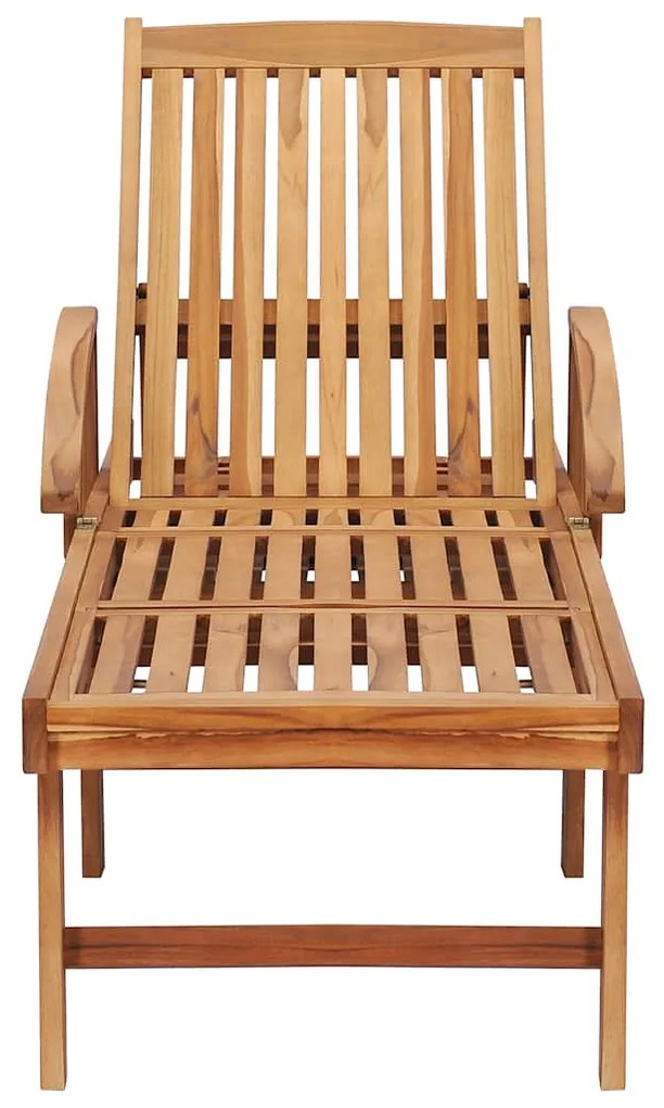 Espreguiçadeiras com mesa 2 pcs madeira de teca maciça