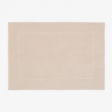 Tapete De Banho Retangular 55x80 Cm Em Algodão Danel Rosa Claro - Sklum