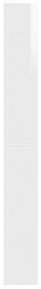 Sapateira c/ espelho 4 divisórias 63x17x134 cm branco brilhante