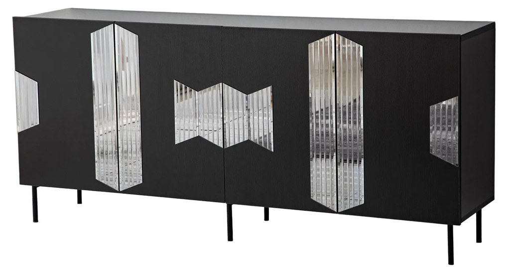 Console Vienna – Preto – 180 cm x 80 cm x 40 cm