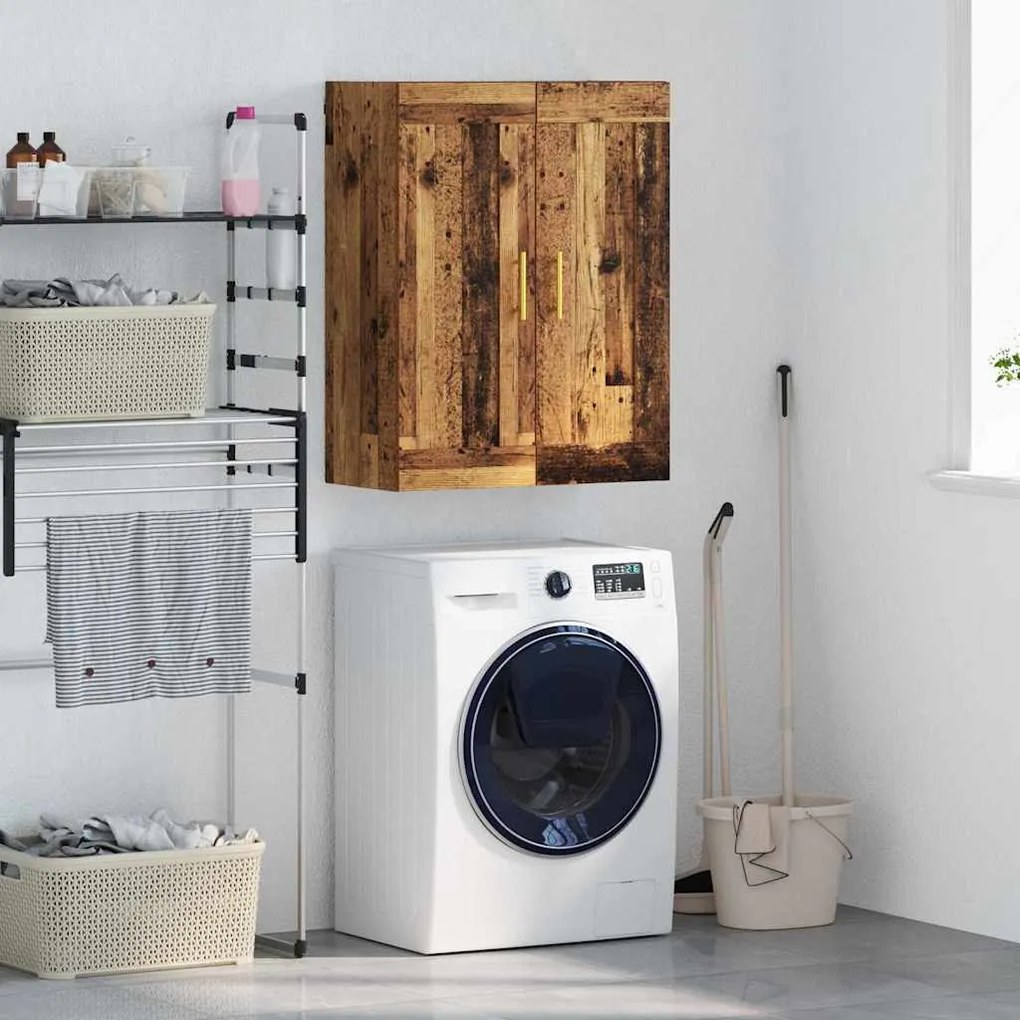 vidaXL Armário de parede Madeira Antiga 69,5 x 34 x 90 cm