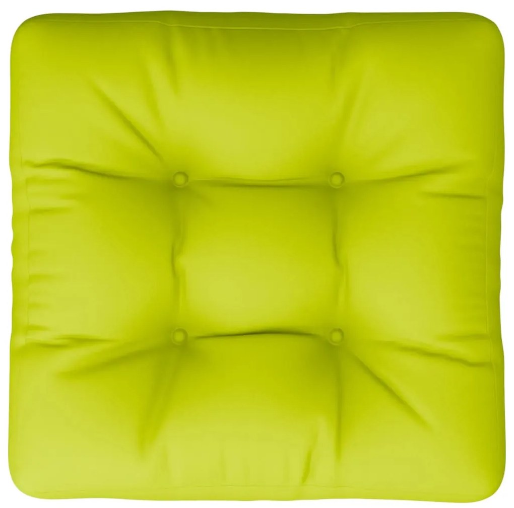 Almofadão sofá de paletes 50x50x12 cm tecido verde brilhante