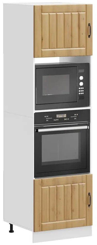 vidaXL Armários forno 2pcs Kalmar derivados madeira carvalho artisiano