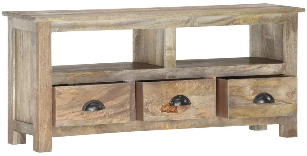 Móvel de TV 110x30x50 cm madeira de mangueira maciça