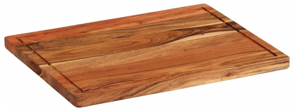 Tábua de cortar 50x38x2,5 cm madeira de acácia maciça
