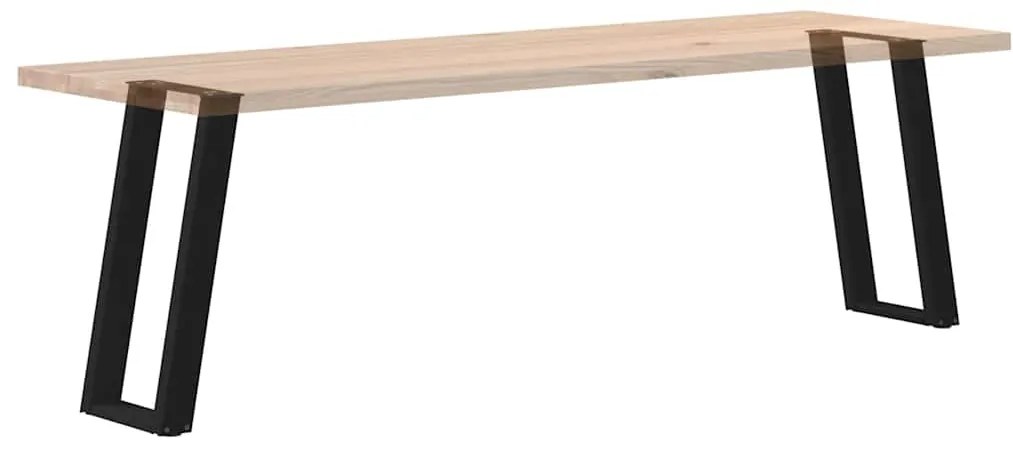 Pés de mesa de console em forma de U, 2 peças, preto, 38x(72-73) cm, a