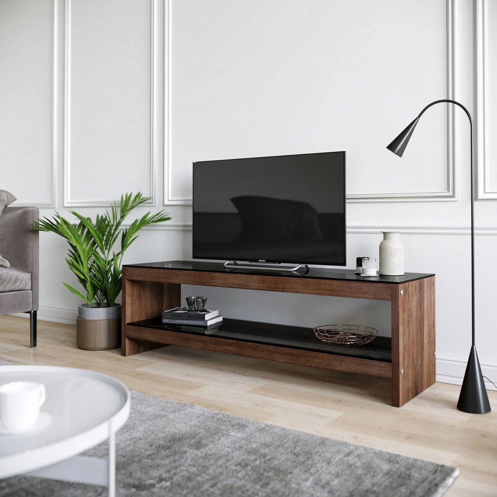 Móvel para TV TV301 – Nogueira – 140 cm x 45 cm x 40 cm