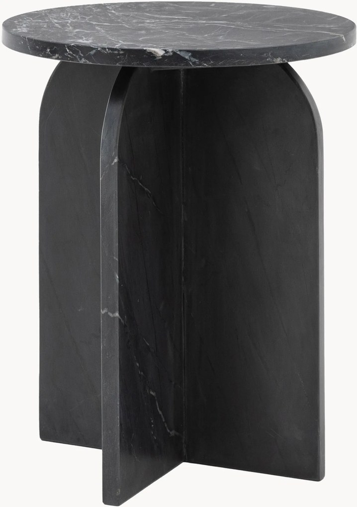 Mesa de apoio redonda em mármore Amalfi