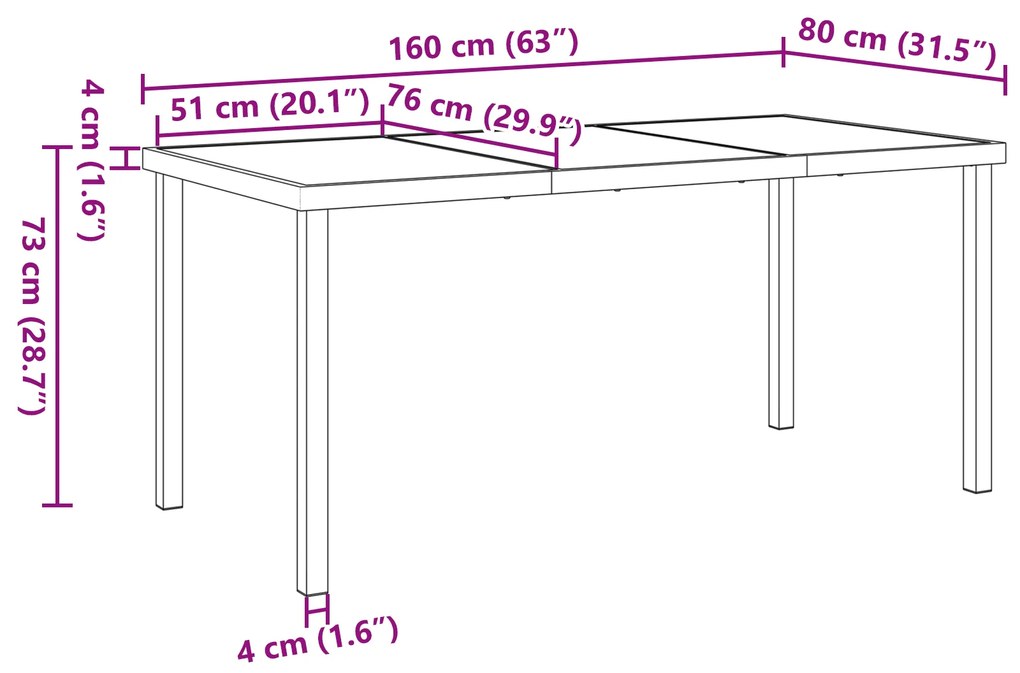 Conjunto de Jantar de Jardim de 7 Peças com Almofadas em Rattan de Pol