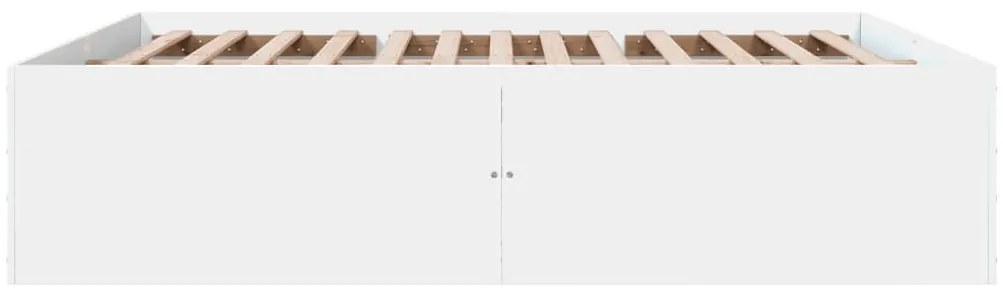 Estrutura de cama 200x200 cm derivados de madeira branco