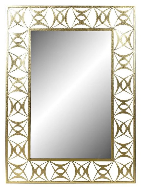 Espelho de Parede Dkd Home Decor Espelho Dourado Metal (66 X 2 X 91,5 cm)