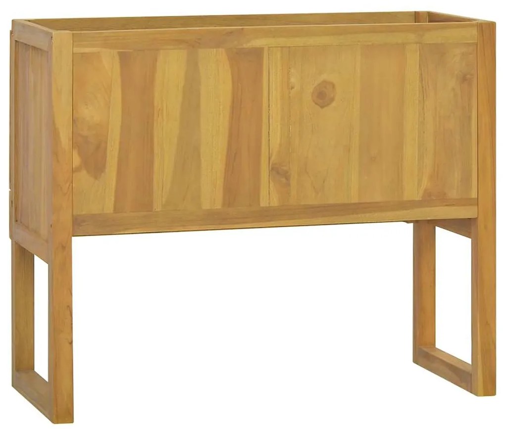 Armário de casa de banho 90x40x75,5 cm madeira de teca maciça