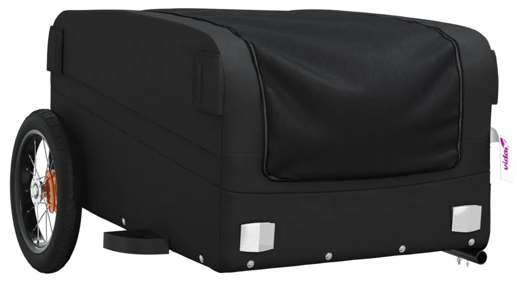 Reboque para bicicleta 30 kg ferro preto
