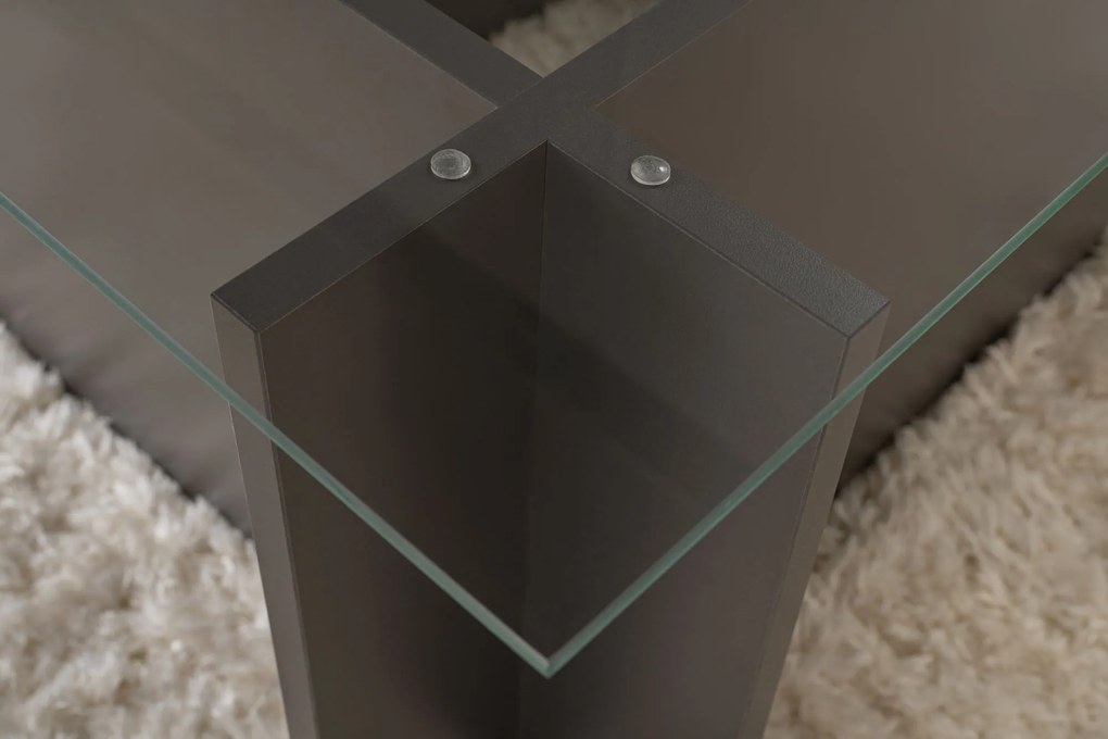 Mesa de Café Vetrino – Antracite – 105x40x65 cm