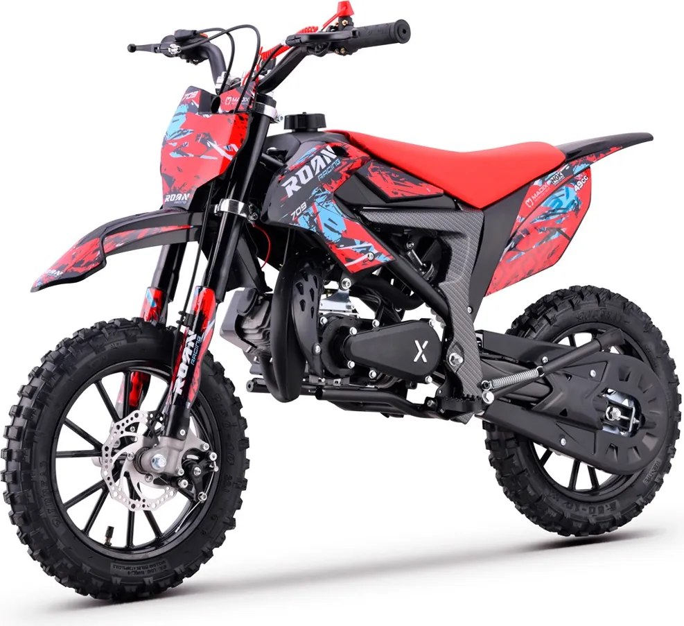 MINI MOTO PARA CRIANÇAS MiniCross Roan 709 gasolina 49cc 4.5CV Vermelha