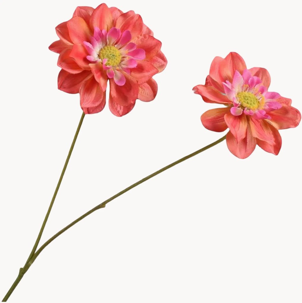 Flores artificiais Dahlia, conjunto de 2