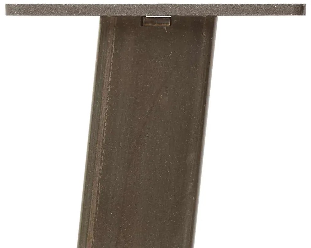 Pés de mesa de console 4 peças aço natural 72 cm aço