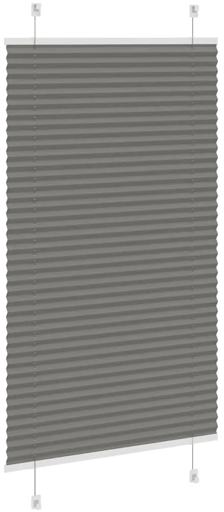 Antracite Plissada Cega 70x150 cm Largura Tecido 69,4 cm