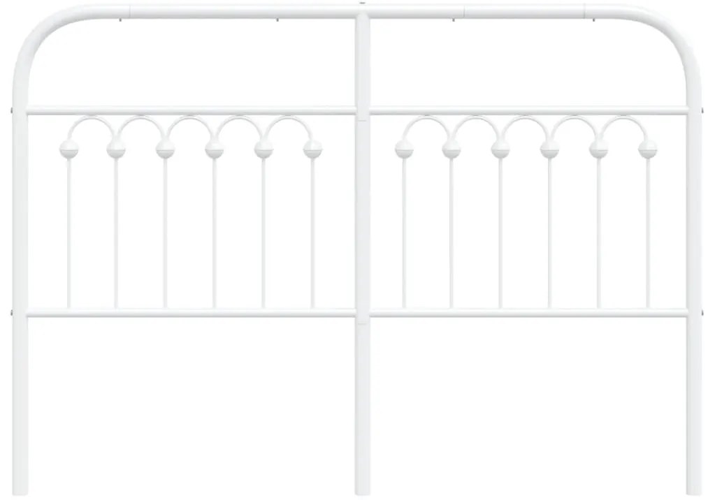 Cabeceira de cama 135 cm metal branco