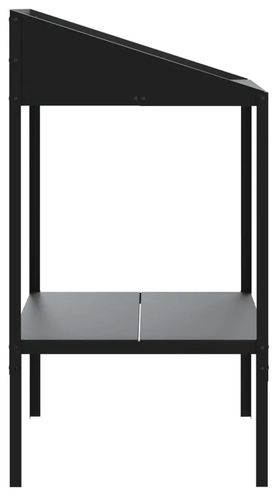 Suporte para plantas 56,5x54,5x100 cm aço galvanizado antracite