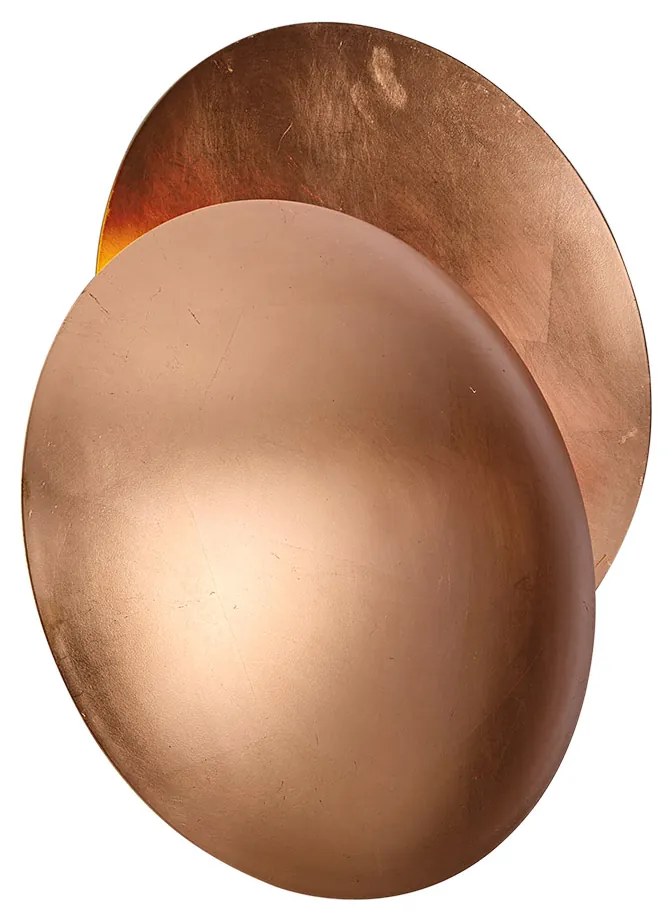 Candeeiro de parede moderno cobre 34,5cm 2-luzes - Sunrise