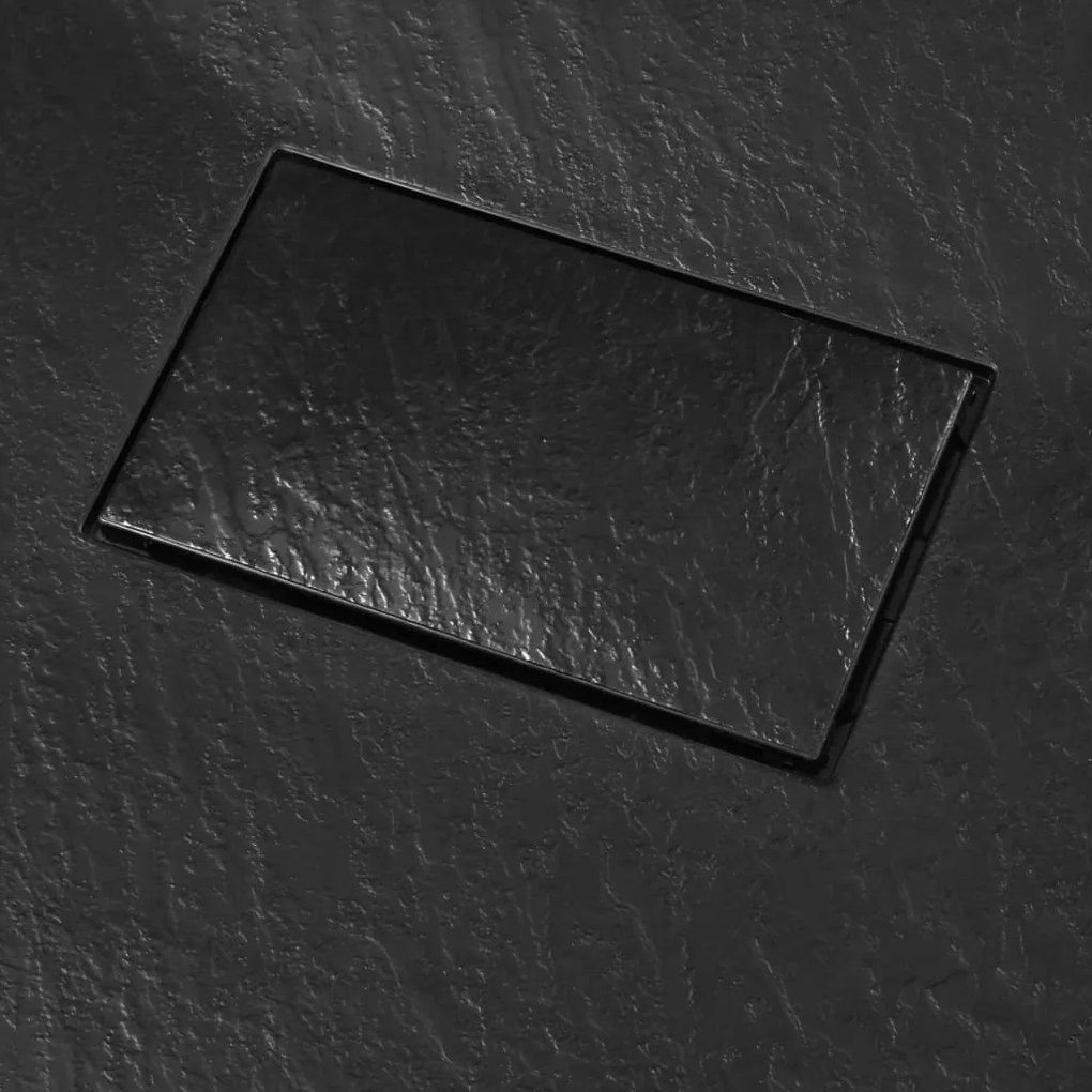 Base de chuveiro SMC 80x80 cm preto