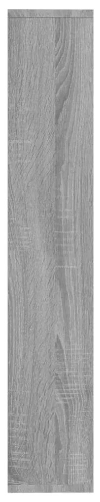 Estante 36x16x90 cm derivados de madeira cinzento sonoma