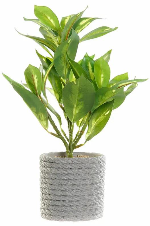 Planta Decorativa DKD Home Decor Verde Cinzento PVC EVA (18 x 18 x 32 cm)
