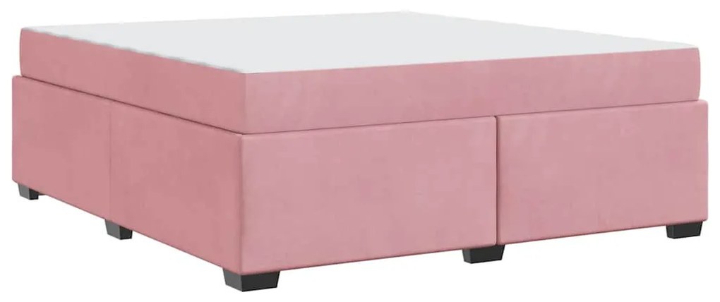 Estrutura da Cama Outros Rosa 180 x 200 cm Veludo