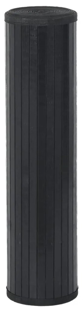Tapete retangular 70x100 cm bambu preto