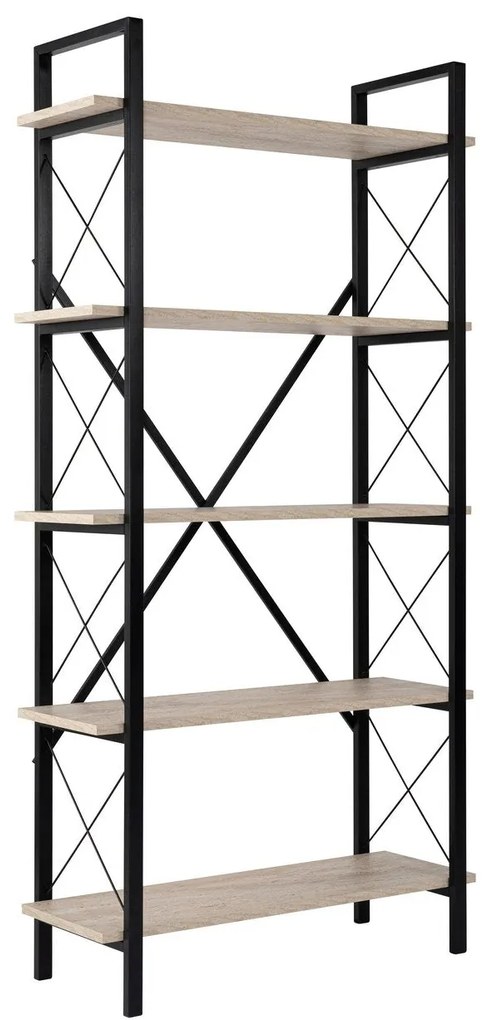 Estante Elysian – Preto Travertino – 90 x 180 x 33,5 cm