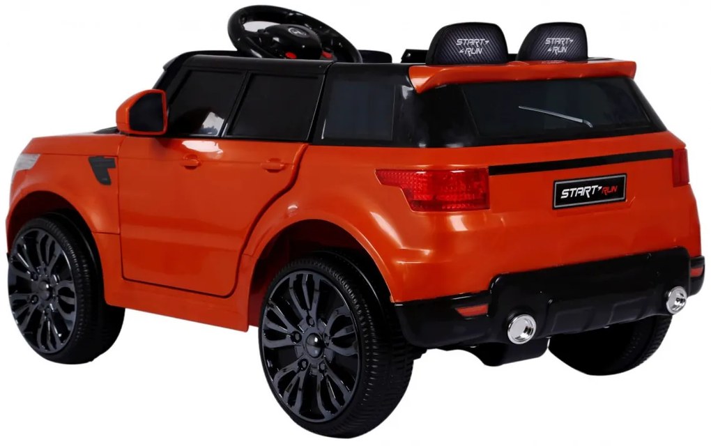 Carro elétrico para Crianças Start Run, 12V Rodas e assento plástico Laranja
