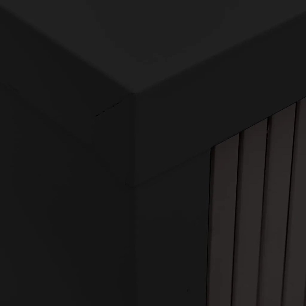 Armário com porta deslizante 90x40x90 cm aço preto