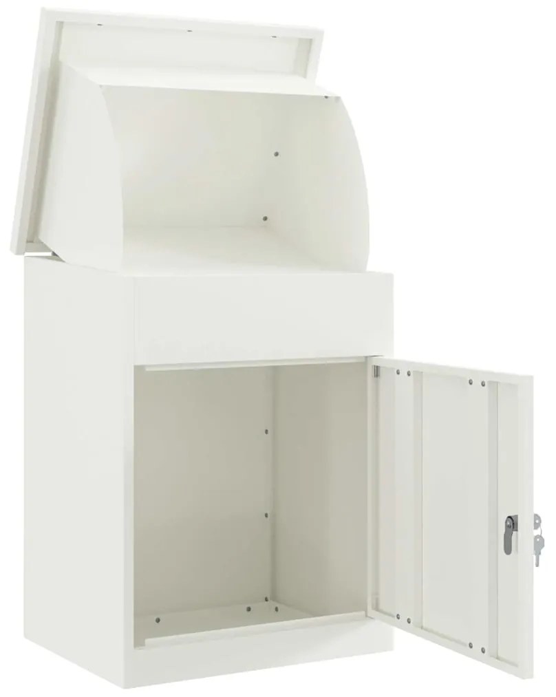 Caixa para entrega de pacotes Branco 44 x 35 x 59 cm Aço