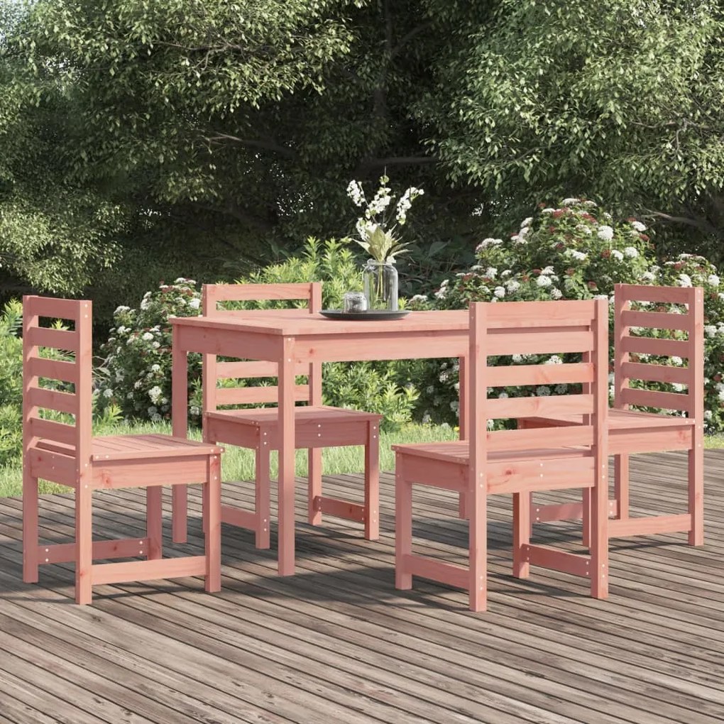 vidaXL 5 pcs conj. jantar p/ jardim madeira de douglas maciça