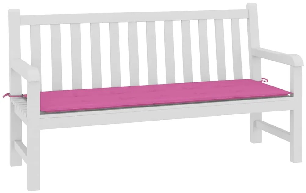 Almofadão p/ banco de jardim 150x50x4 cm tecido oxford rosa