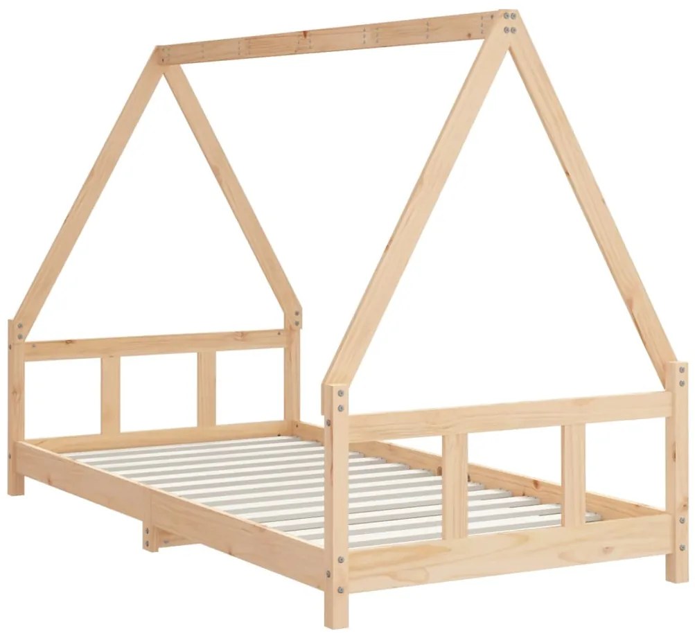 Estrutura de cama infantil 90x190 cm madeira de pinho maciça