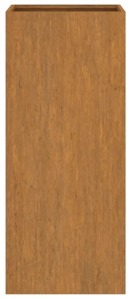Vaso/floreira 32x29x75 cm aço corten