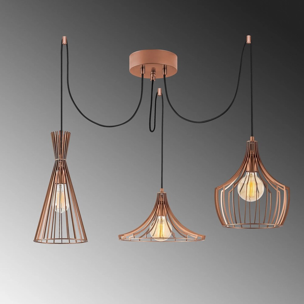 Candeeiro Chandelier Mezopotamya – Cobre – 114 cm x 130 cm