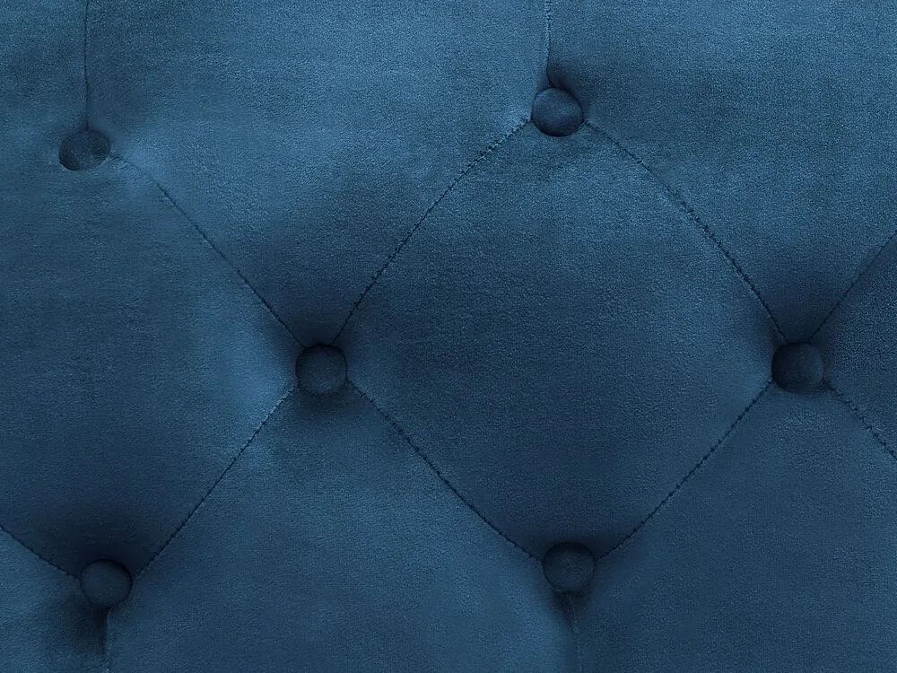 Conjunto de sofás com 5 lugares em veludo azul cobalto SKIEN Beliani
