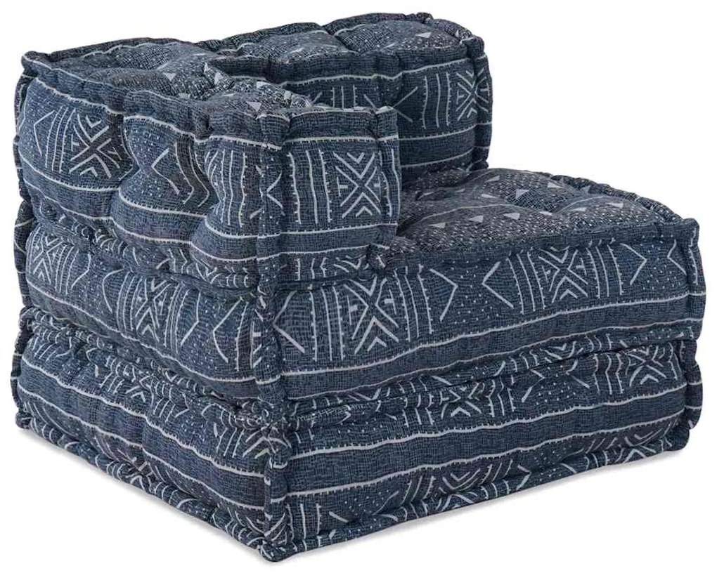 vidaXL Pouffe Modular Indigo 70x70x54 em Tecido