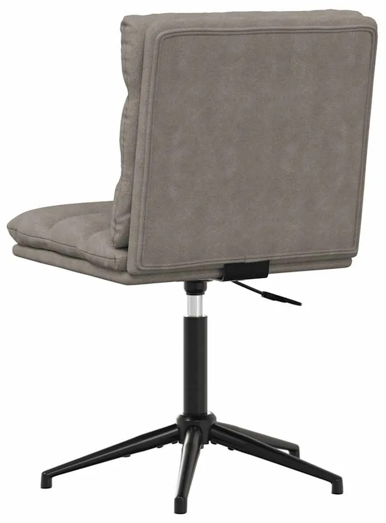 Cadeira de jantar couro artificial cinzento