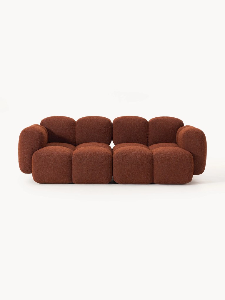 Sofá modular em bouclé Tayla (2 lugares)