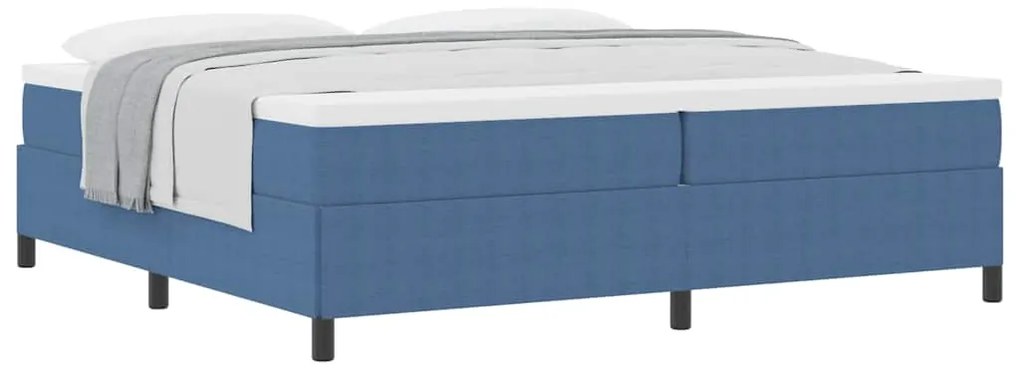 Cama vidaXL Azul 200x200 cm Tecido Corduroy