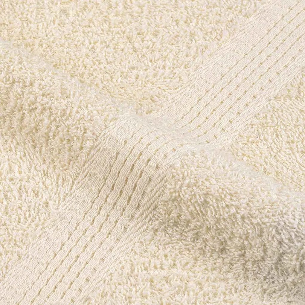 Toalhas de mãos 4 pcs 50x100 cm 360 gsm 100% algodão creme