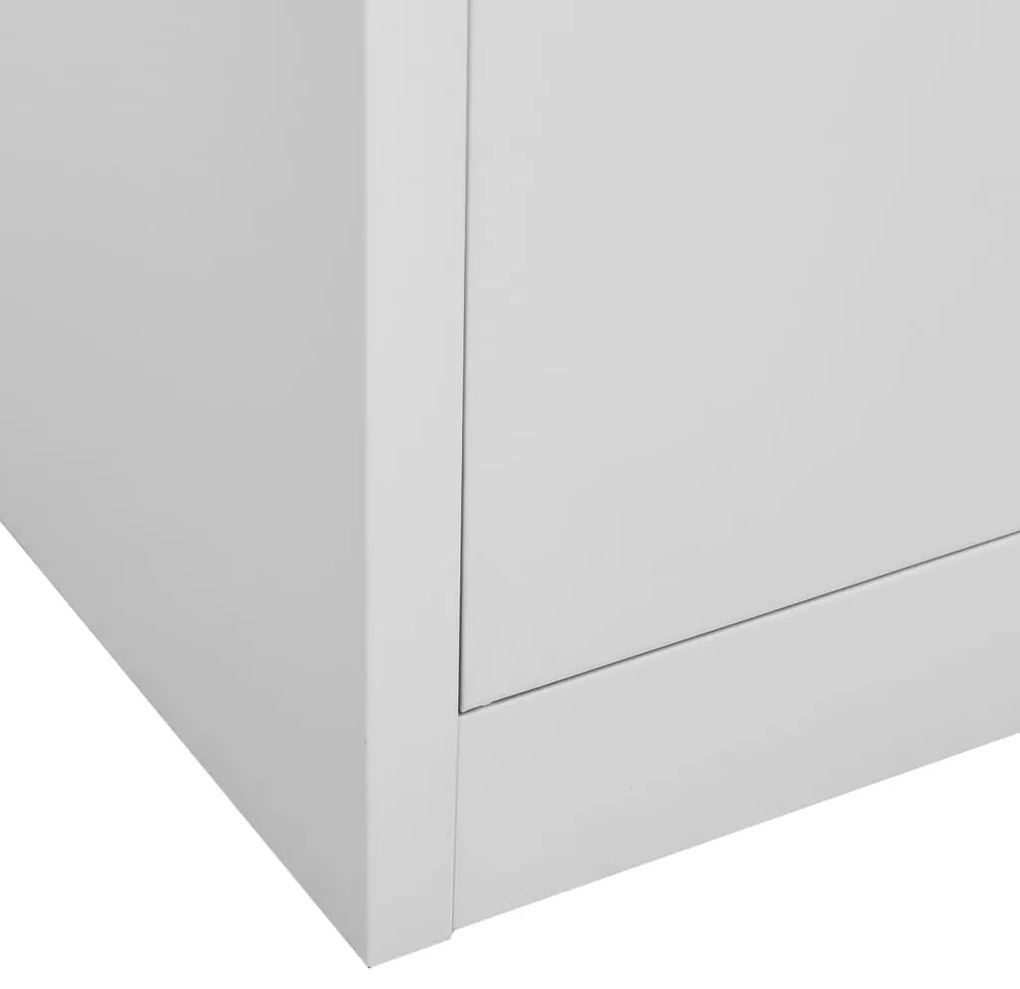 Cacifo 90x45x92,5 cm aço cinzento-claro