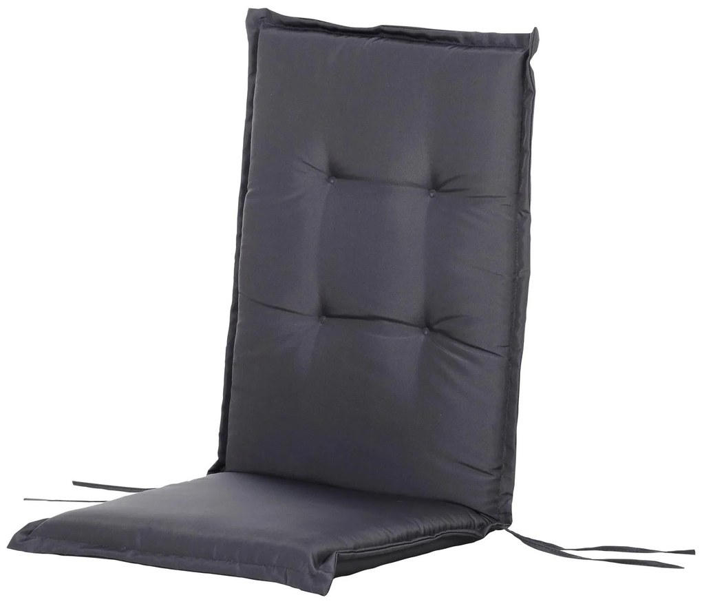 Outsunny Almofada única para espreguiçadeira ao ar livre para cadeiras de jardim confortáveis com corda de fixação 120x50x6cm cinza